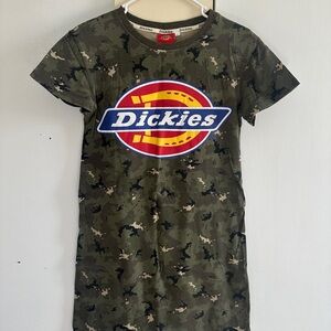 Dickies Green Camouflage T-Shirt Dress